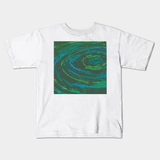 Coiled Greens & Blues Kids T-Shirt